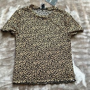 Forever 21, Cheetah print shirt, size medium